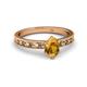 2 - Niah Classic 7x5 mm Oval Shape Citrine Solitaire Engagement Ring 