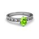 2 - Niah Classic 7x5 mm Oval Shape Peridot Solitaire Engagement Ring 