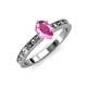 3 - Niah Classic 7x5 mm Oval Shape Pink Sapphire Solitaire Engagement Ring 