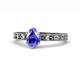 1 - Niah Classic 7x5 mm Oval Shape Tanzanite Solitaire Engagement Ring 