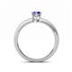 4 - Niah Classic 7x5 mm Oval Shape Tanzanite Solitaire Engagement Ring 