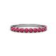 3 - Clara 2.70 mm Ruby 10 Stone Wedding Band 