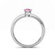 4 - Niah Classic 7x5 mm Oval Shape Pink Sapphire Solitaire Engagement Ring 
