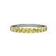 3 - Clara 2.70 mm Yellow Sapphire 10 Stone Wedding Band 