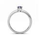 4 - Niah Classic 7x5 mm Oval Shape Iolite Solitaire Engagement Ring 