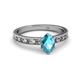 2 - Niah Classic 7x5 mm Oval Shape London Blue Topaz Solitaire Engagement Ring 