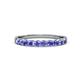 3 - Clara 2.70 mm Tanzanite 10 Stone Wedding Band 