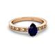2 - Niah Classic 7x5 mm Pear Shape Blue Sapphire Solitaire Engagement Ring 