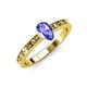 3 - Niah Classic 7x5 mm Pear Shape Tanzanite Solitaire Engagement Ring 