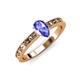 3 - Niah Classic 7x5 mm Pear Shape Tanzanite Solitaire Engagement Ring 