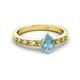 2 - Niah Classic 7x5 mm Pear Shape Aquamarine Solitaire Engagement Ring 