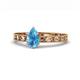 1 - Niah Classic 7x5 mm Pear Shape Blue Topaz Solitaire Engagement Ring 