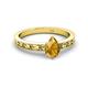 2 - Niah Classic 7x5 mm Pear Shape Citrine Solitaire Engagement Ring 