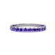 3 - Clara 2.70 mm Iolite 10 Stone Wedding Band 