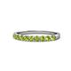3 - Clara 2.70 mm Peridot 10 Stone Wedding Band 