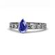 1 - Niah Classic 7x5 mm Pear Shape Tanzanite Solitaire Engagement Ring 