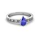 2 - Niah Classic 7x5 mm Pear Shape Tanzanite Solitaire Engagement Ring 