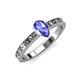 3 - Niah Classic 7x5 mm Pear Shape Tanzanite Solitaire Engagement Ring 