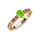 3 - Niah Classic 7x5 mm Pear Shape Peridot Solitaire Engagement Ring 