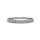 3 - Clara 2.70 mm Diamond 10 Stone Wedding Band 