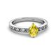 2 - Niah Classic 7x5 mm Pear Shape Yellow Sapphire Solitaire Engagement Ring 