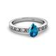 2 - Niah Classic 7x5 mm Pear Shape London Blue Topaz Solitaire Engagement Ring 