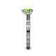 5 - Niah Classic 7x5 mm Pear Shape Peridot Solitaire Engagement Ring 