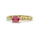 1 - Viona Signature Rhodolite Garnet Solitaire Engagement Ring 