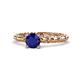 1 - Viona Signature Blue Sapphire Solitaire Engagement Ring 