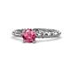 1 - Viona Signature Pink Tourmaline Solitaire Engagement Ring 