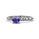 1 - Viona Signature Iolite Solitaire Engagement Ring 