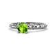 1 - Viona Signature Peridot Solitaire Engagement Ring 