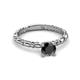 3 - Viona Signature Black Diamond Solitaire Engagement Ring 