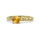 1 - Viona Signature Citrine Solitaire Engagement Ring 