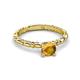 3 - Viona Signature Citrine Solitaire Engagement Ring 