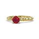 1 - Viona Signature Ruby Solitaire Engagement Ring 