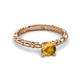 3 - Viona Signature Citrine Solitaire Engagement Ring 