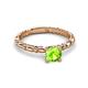 3 - Viona Signature Peridot Solitaire Engagement Ring 