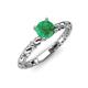 4 - Viona Signature Emerald Solitaire Engagement Ring 