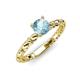 4 - Viona Signature Aquamarine Solitaire Engagement Ring 