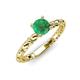 4 - Viona Signature Emerald Solitaire Engagement Ring 