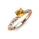 4 - Viona Signature Citrine Solitaire Engagement Ring 