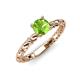 4 - Viona Signature Peridot Solitaire Engagement Ring 