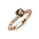 4 - Viona Signature Smoky Quartz Solitaire Engagement Ring 