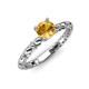 4 - Viona Signature Citrine Solitaire Engagement Ring 