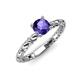4 - Viona Signature Iolite Solitaire Engagement Ring 