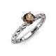 4 - Viona Signature Smoky Quartz Solitaire Engagement Ring 