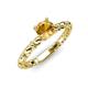 4 - Viona Signature Citrine Solitaire Engagement Ring 