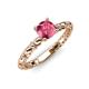 4 - Viona Signature Pink Tourmaline Solitaire Engagement Ring 