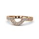 1 - Annabel Desire Diamond Curved Wedding Band 